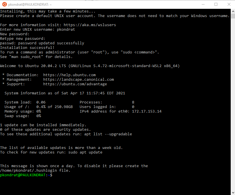 Ubuntu Start